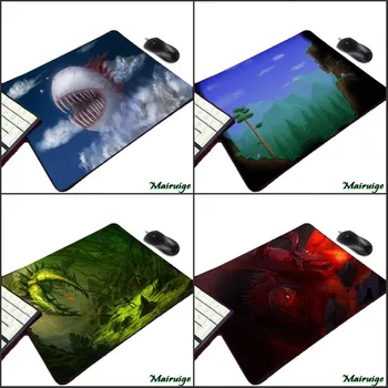 

Mairuige So Cute Cool Video Game Terraria Pattern Creative Diy Print Rubber Computer Gaming Mouse Pad Small Size for Pc Tabletop