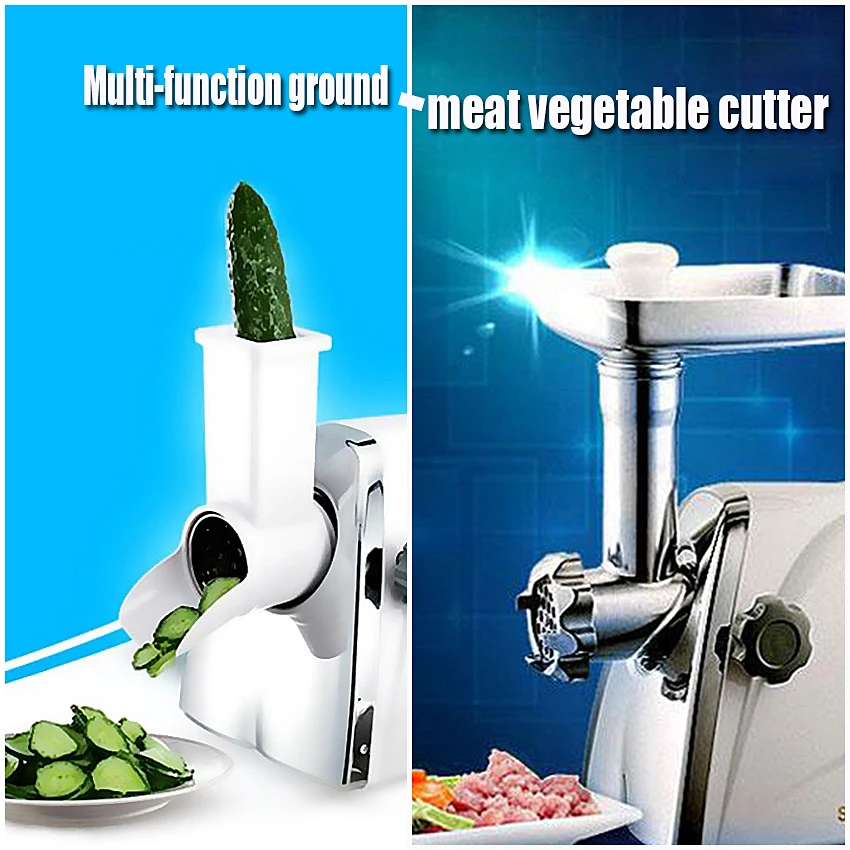 

1PC New Multi-function Meat Grinder / Household Electric Vegetable Cutter Cooking Machine Shell Stainless Meat Mincer