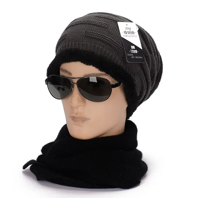 

Men's Winter Warm Thickened Knitted Earflap Cap  Ski Hat Beanie