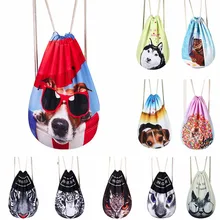 Модная печатная веревка галогенная на замену сумка унисекс сумка-мешок с мультяшными дорожными рюкзаками комплект школьный карман#1