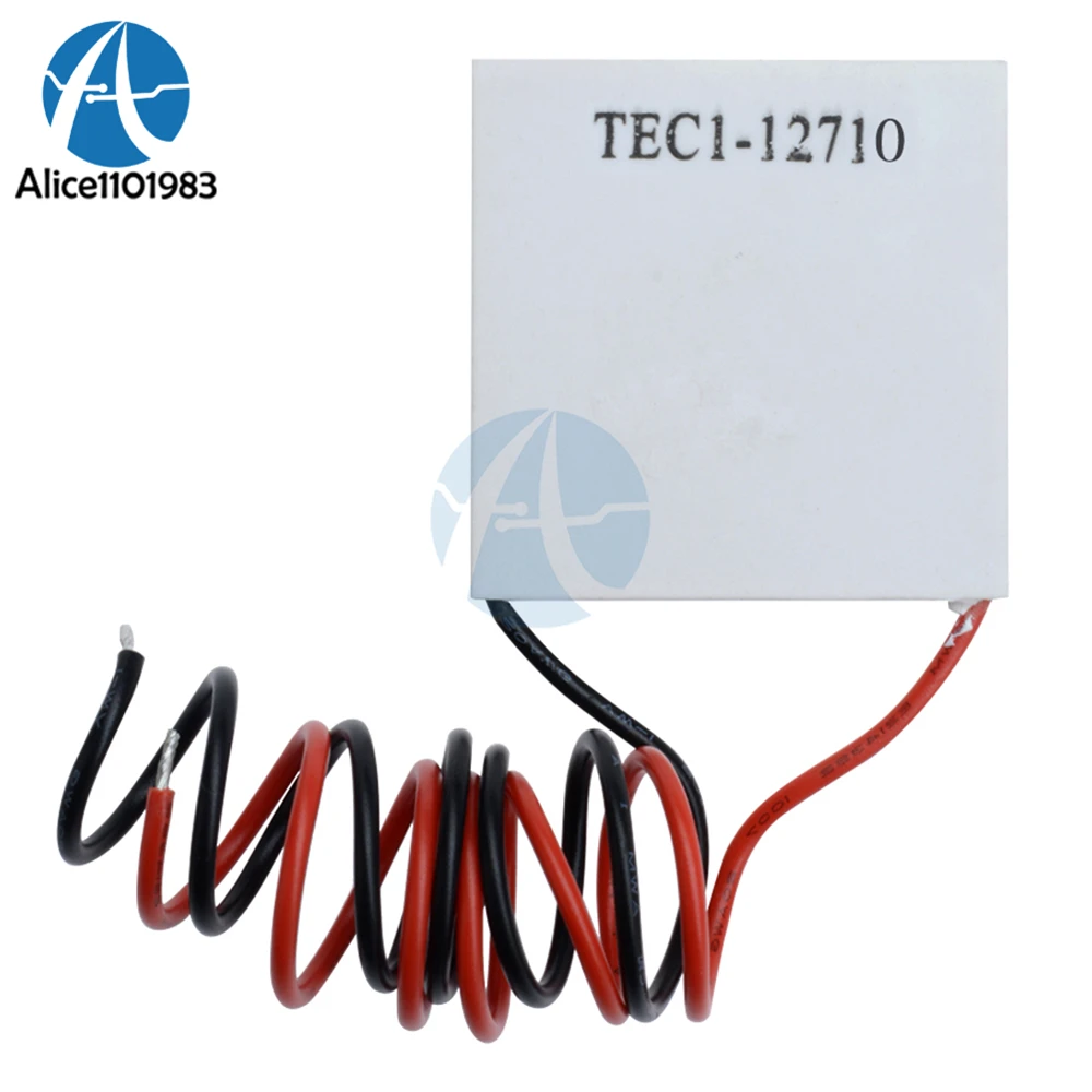 

40x40mm TEC1-12710 Heatsink Thermoelectric Cooler Cooling Peltier Plate Module 15.4V 10A 154W Max For PC CPU For Arduino DIY KIT