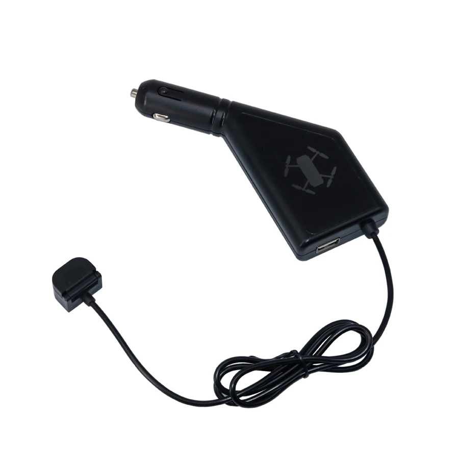 2 in 1 car charger for DJI Spark RC Drone Remote with Controller USB Port and