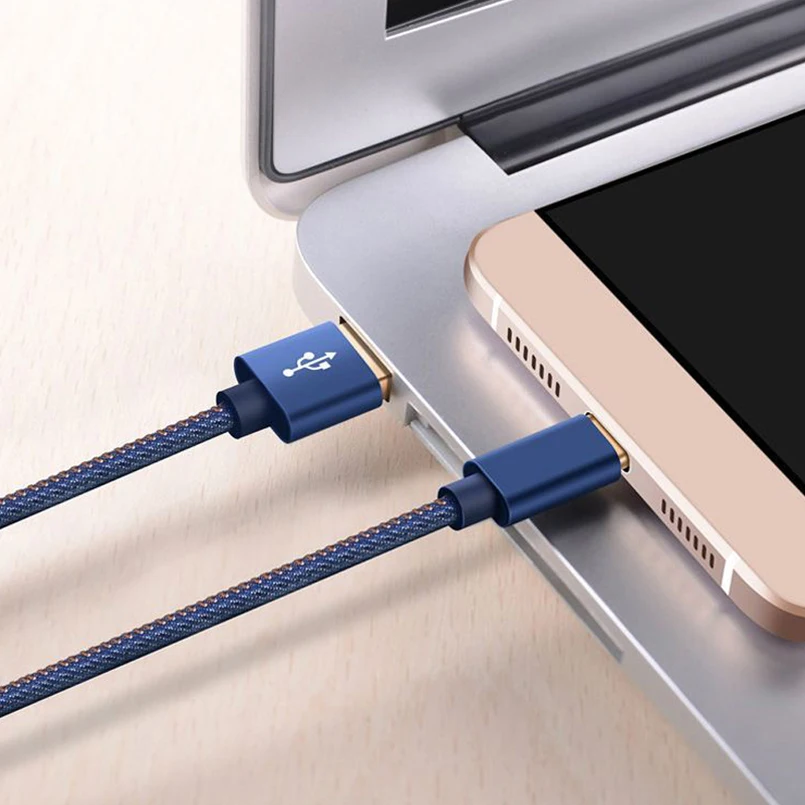 Кабель Micro USB 2.4A быстрая Синхронизация данных зарядный кабель type C 1 2 M 8 для samsung huawei