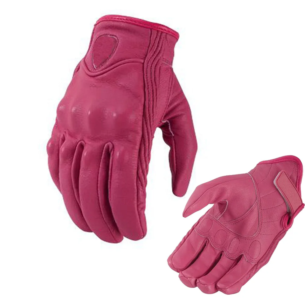 Brand new Real Leather Full Finger women Motorcycle Gloves Motorbike