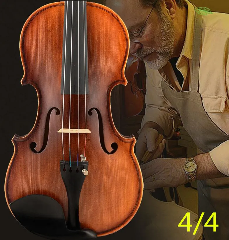 High quality Musical Instruments with violin rosin case archaize violin 4/4 violin handcraft violino