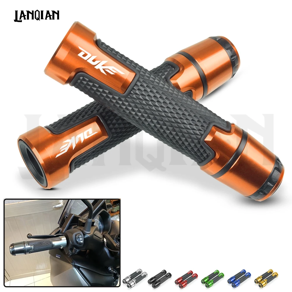 

7/8" 22mm CNC Motorcycle Handlebar Grips Universal For KTM duke 125 390 690 Duke 790 990 Super Duke R 2009-2016 With Duke LOGO