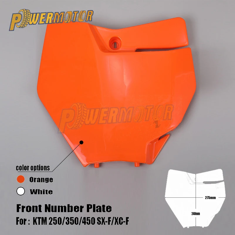

Front Number Plate Name Plate Plastic Cover for KTM 250/350/450 SX-F/XC-F and 125/150 SX 16-17 Motocross Enduro Free Shipping