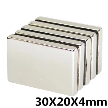 

5Pcs 30x20x4mm Neodymium Magnet Block N35 Permanent Super Strong Powerful Small Magnetic Magnets Square