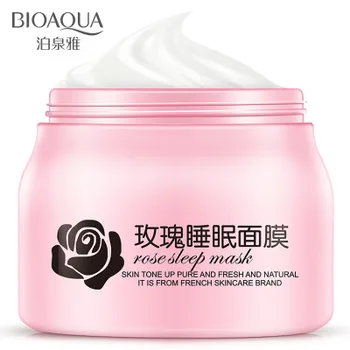 

2018 Bioaqua Rose essence moisturizing sleep mask beauty salon sleep mask nourishing skin care