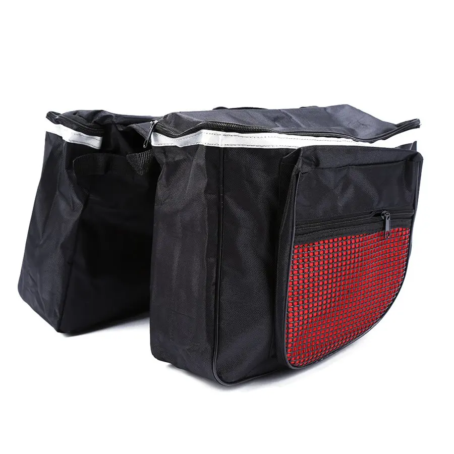 Best New Arrival Cycling Bicycle Bike Rack Back Rear Seat Tail Carrier Trunk Double Pannier Bag Back and Red High Quality 1 Best New Arrival Cycling Bicycle Bike Rack Back Rear Seat Tail Carrier Trunk Double Pannier Bag Back and Red High Quality 1