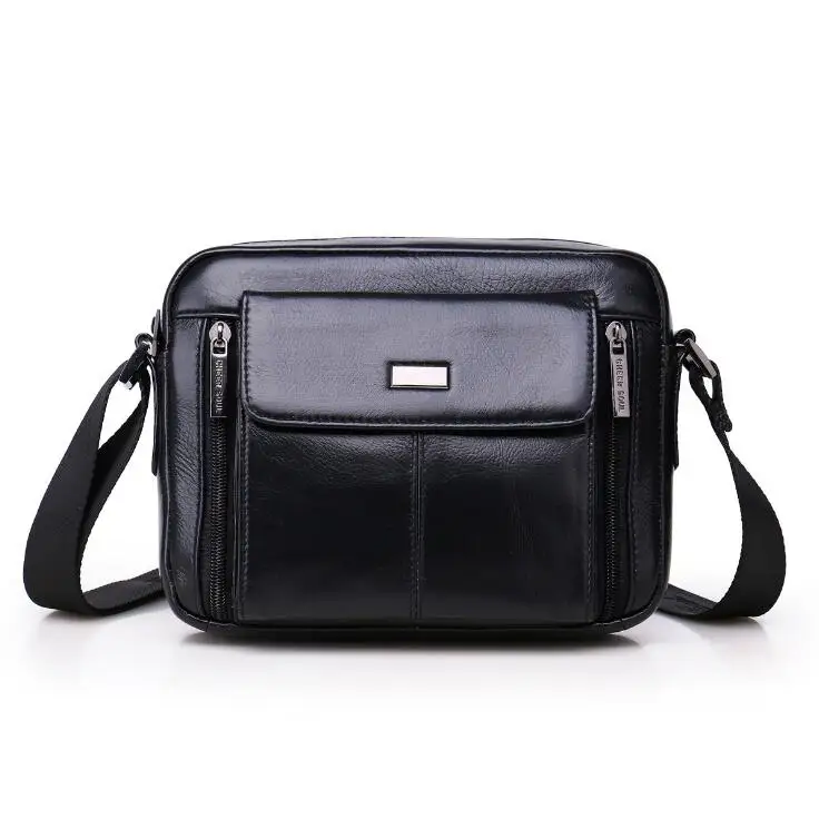 

2017 Genuine leather Ipad Bags Men Crossbody bags Cowhide Small Men's single shoulder bag leisure handbags