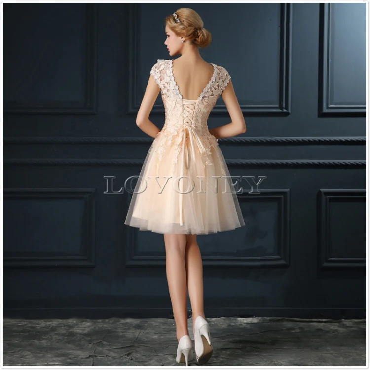 DEERVEADO T402 Short Prom Dresses Elegant A-Line Red Prom Dress Gown Formal Party Dresses Evening Gown Vestido De Festa