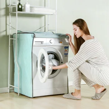 

Small and fresh twill style Waterproof Sunscreen Washing Machine Cover Waterproof Case Washing Machine Protective Dust Jacket