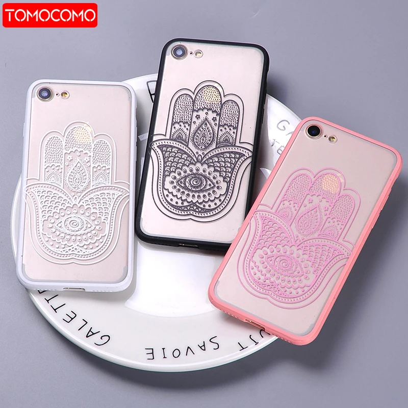 

Sexy Fashion Lace Indian Hamsa Floral Mandala Soft Phone Cover Case Fundas For iPhone 7 7Plus 6S 6Plus 5S 8 8Plus X XS Max