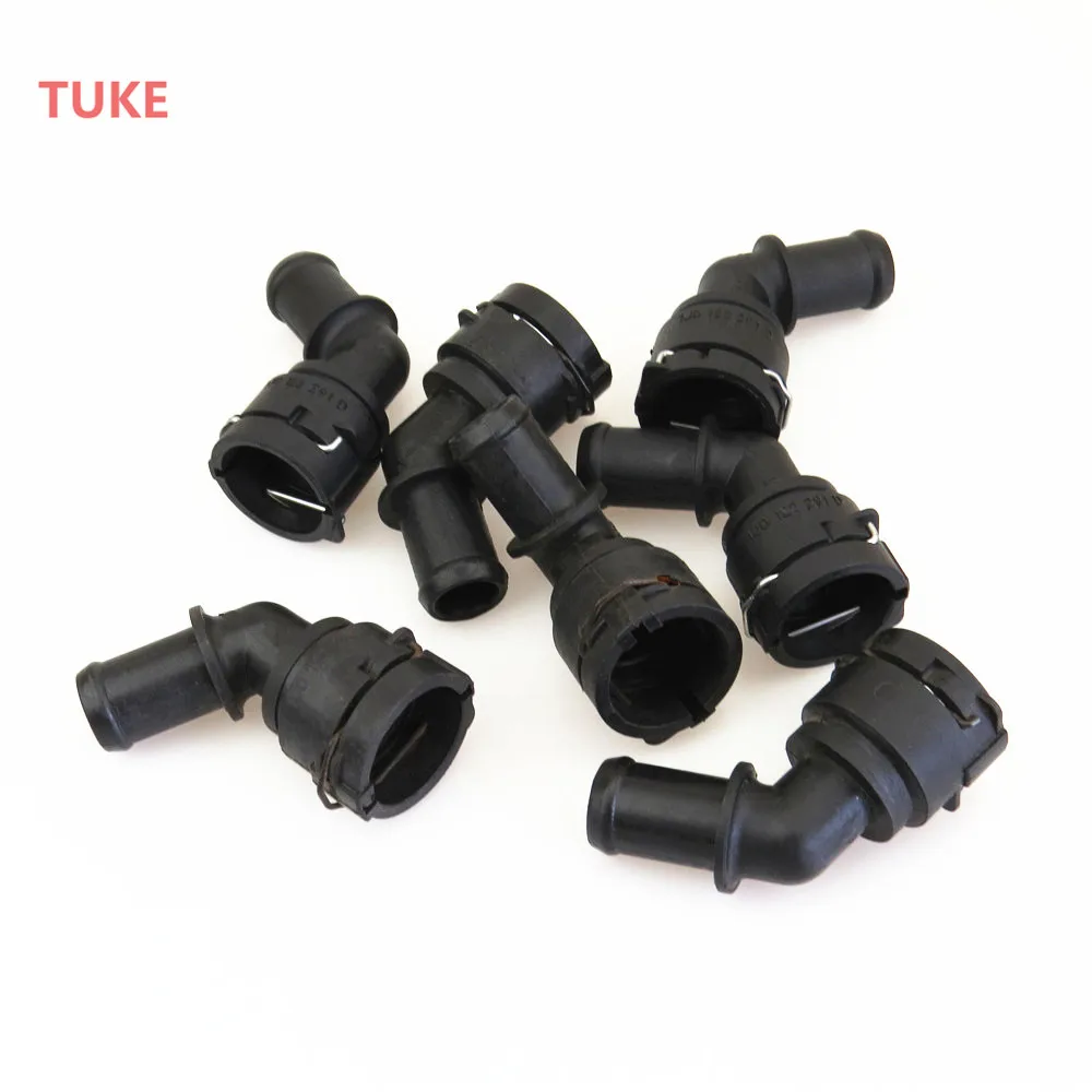 TUKE Qty10 Engine Coolant Hose Connection For VW Jetta Golf Bora Passat