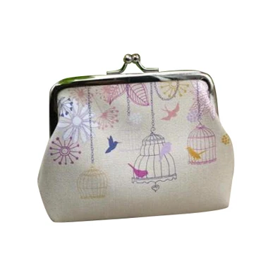 

Details about women's Mini Leather Printed Wallet Cute Card Holder Coin Purse Clutch Handbag Birdcage