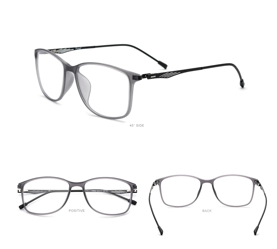 FONEX TR90 сплав Оптическое стекло es для мужчин полный квадратный близорукость по рецепту стекло для глаз es рамка корейские Безвинтовые очки 9854