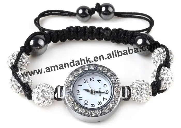 500 шт./лот ювелирные изделия Shamballa оптовая продажа наручные часы браслет из