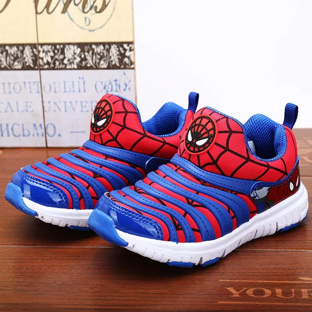 2017 New Fashion Kids Sports Shoes 7 Colors Boys Spiderman Sneakers