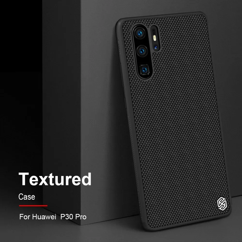 NILLKIN-Huawei-P30-Case-Textured-Nylon-Fiber-Hard-PC-Panel-TPU-Frame-Back-Cover-Case-For
