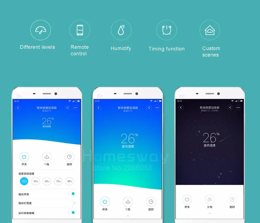 Xiaomi умный увлажнитель анти бактерии Air демпфер УФ бактерицидные аромат эфирные масла данных 3.5L ёмкость приложение управление