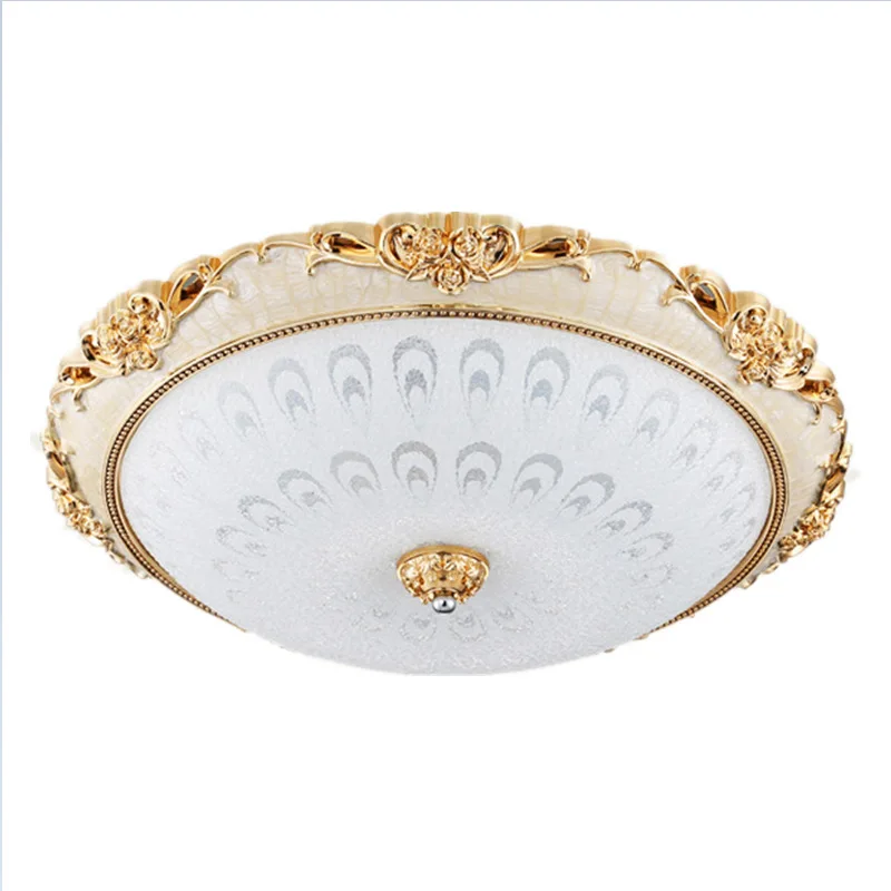 Preise Europäische decke lampe schlafzimmer runde einfache wohnzimmer lampe LED zimmer balkon gang restaurant lampen WF527435