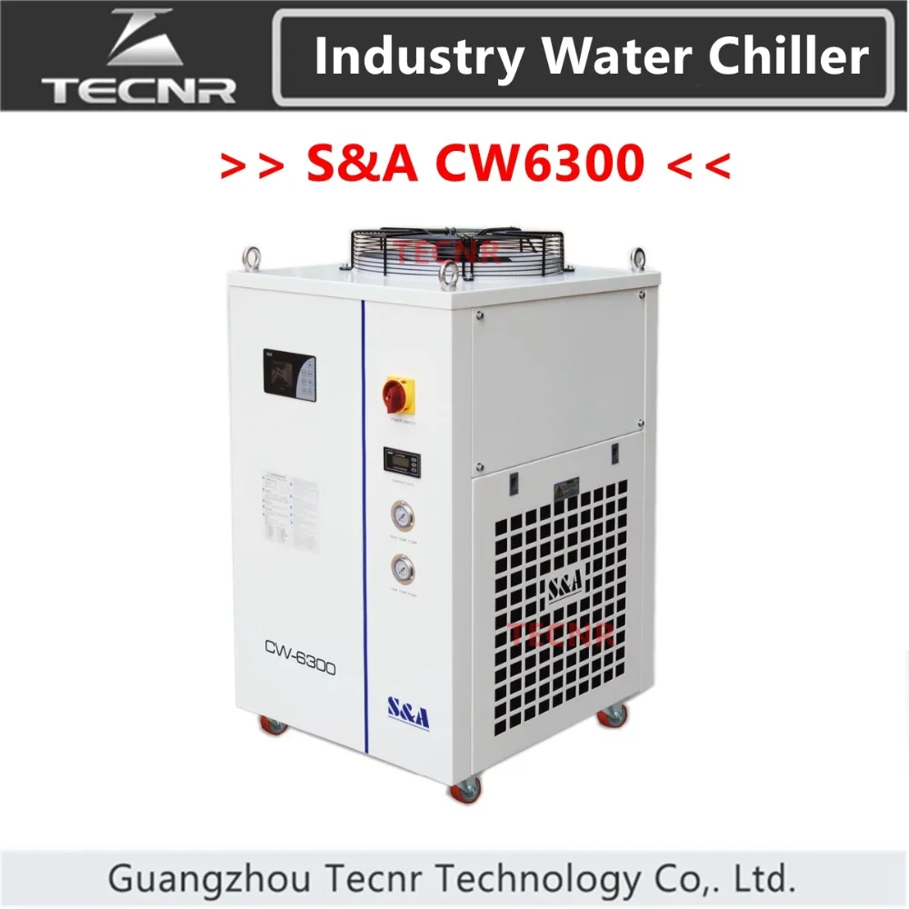 S & A Cw6300 Industriale Cool Water Chiller Per La Macchina Del Laser Di Raffreddamento Co2 Tubo Del Laser 8500W Capacità