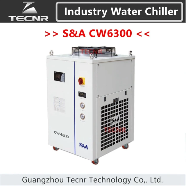 S&A Genuine CW-6300AN Industrial Water Chiller Cooling for CO2 Laser Tube,  CNC Spindle,Laser Welding Machine