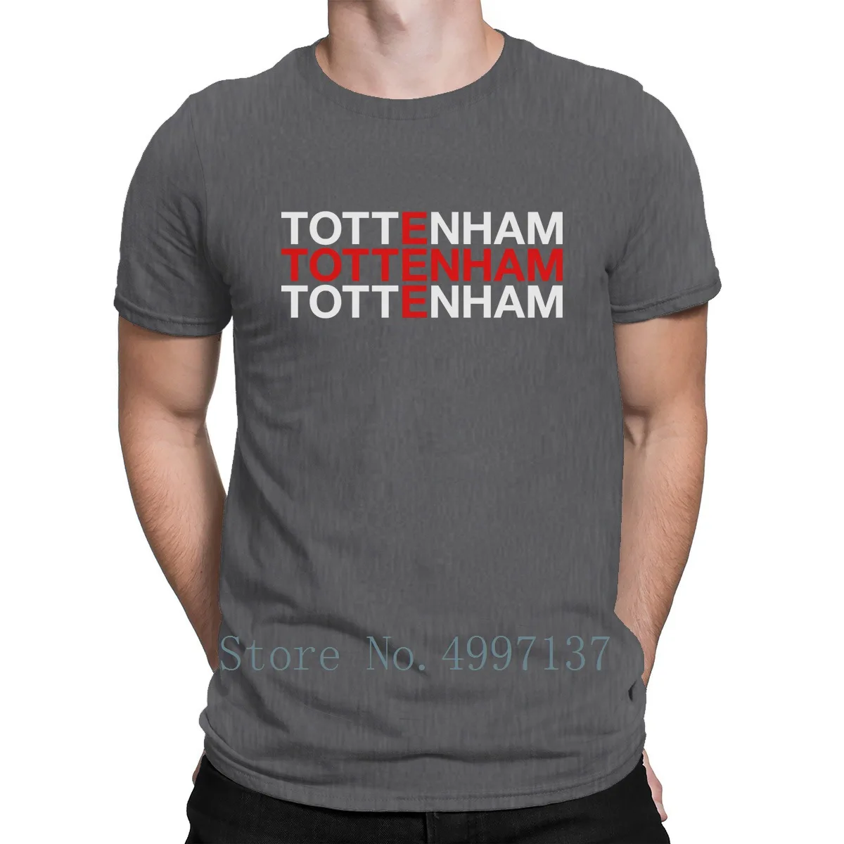 Футболка Tottenham Дизайнерская футболка с надписью «Sunlight» для всей семьи; сезон весна; Базовая футболка европейского размера