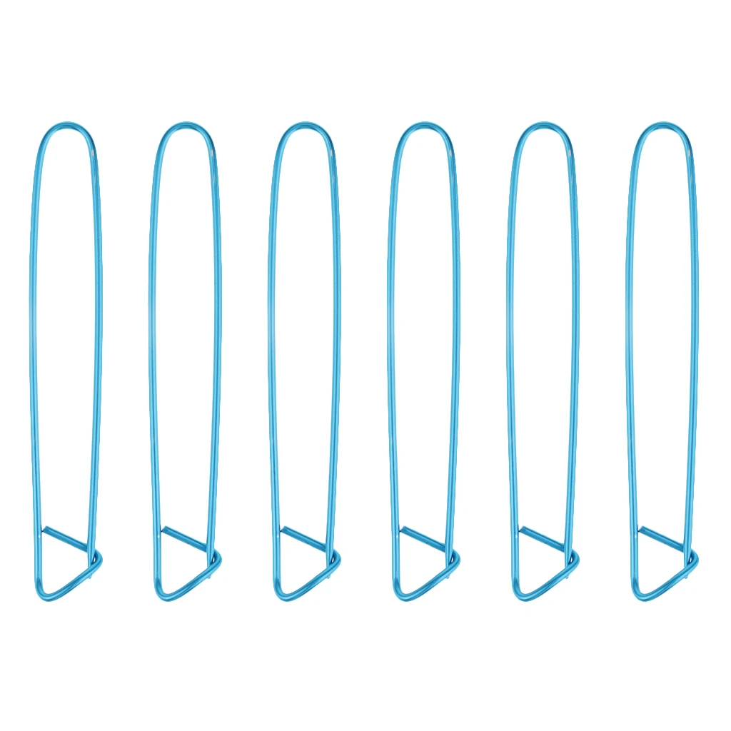 fityle 12Pcs Stitch Holders Pins Knit Knitting Needles Crochet Hooks Blue Pink
