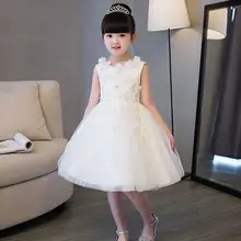 Glizt/белое свадебное платье-пачка с цветочным узором для девочек Пышное Бальное платье из тюля на день рождения, выпускной вечер, праздничное платье для первого причастия