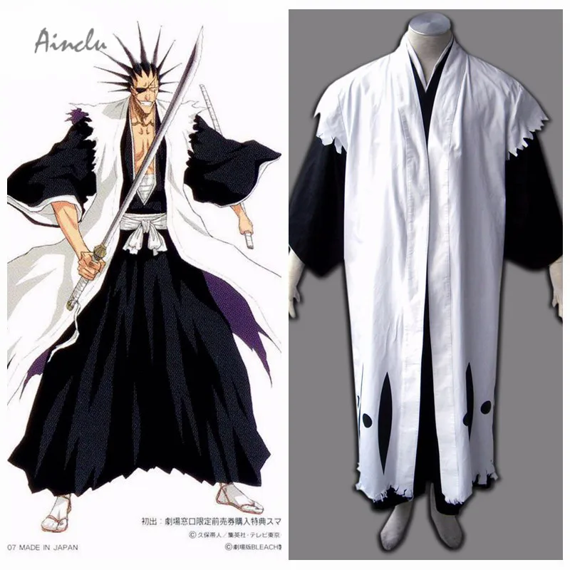 Ainclu Bleach Zaraki Kenpachi The team eleven team Robe Cosplay Costumein Anime Costumes from