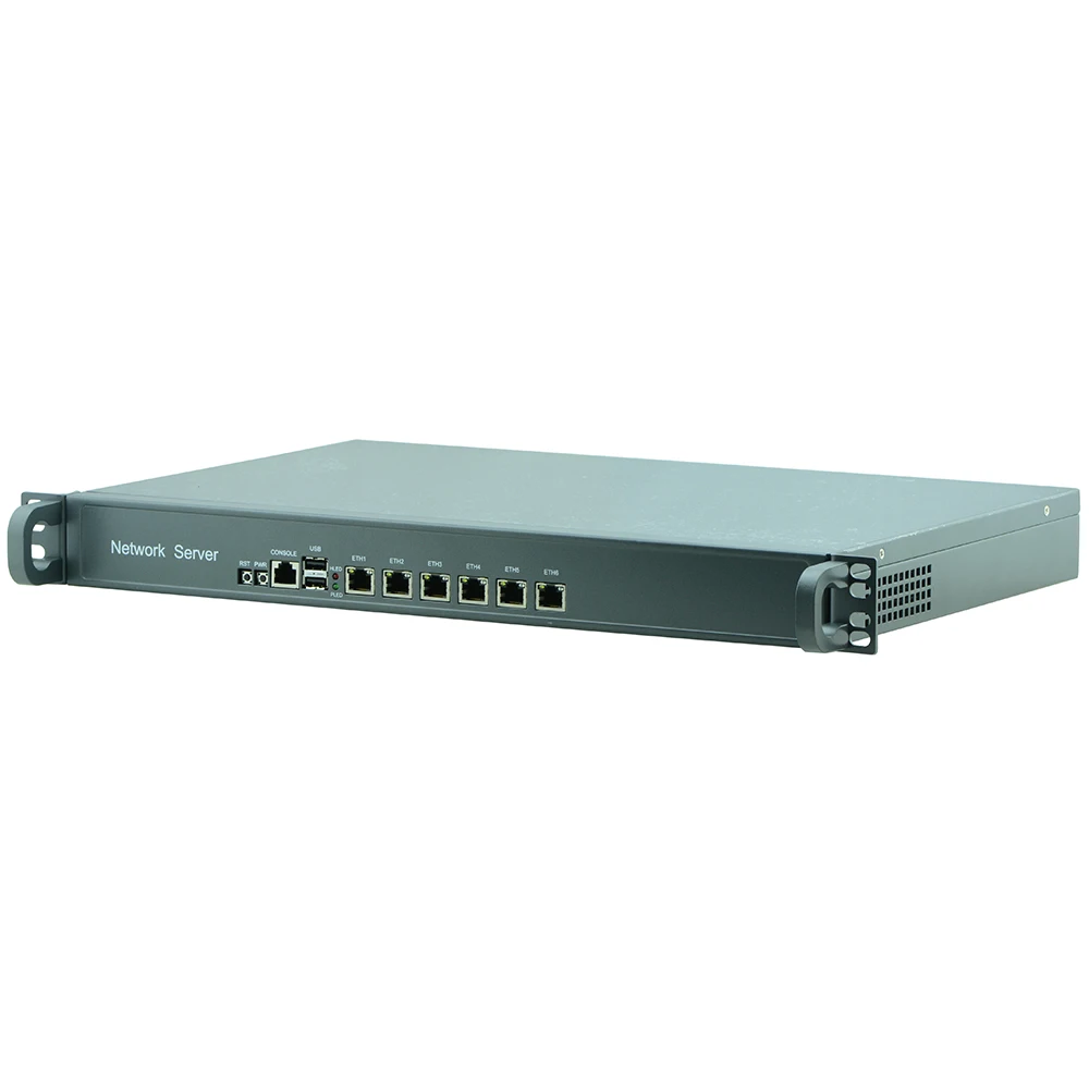 6 портов ethernet LAN сетевая безопасность брандмауэр linux Безвентиляторный 1U rackmount сервер Intel Celeron четырехъядерный J1900 6 портов ethernet LAN сетевая безопасность брандмауэр linux Безвентиляторный 1U rackmount сервер Intel Celeron четырехъядерный J1900