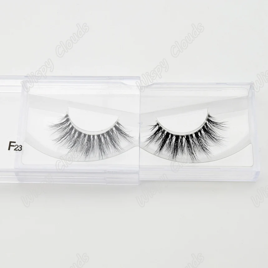 Lash Crystal Invisibl 3D норковые ресницы прозрачные накладные ресницы толстые натуральные Длинные Накладные ресницы макияж 10 стилей 1 пара - Длина: F23