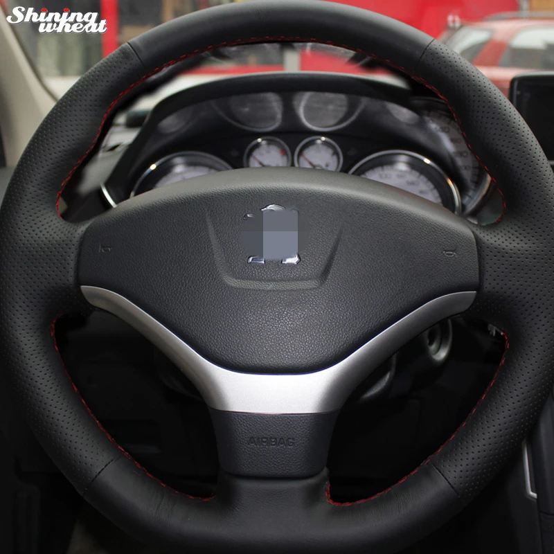 Чехол на руль для Peugeot 2012-2014 308 кожаный ручная работа | Автомобили и мотоциклы