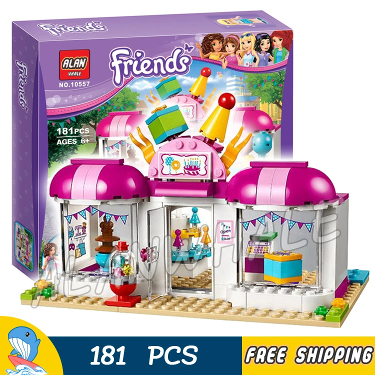 

181pcs Friends Princess Heartlake Party Shop House 10557 Figure Building Blocks Popular Assemble Toys Compatible With LegoING