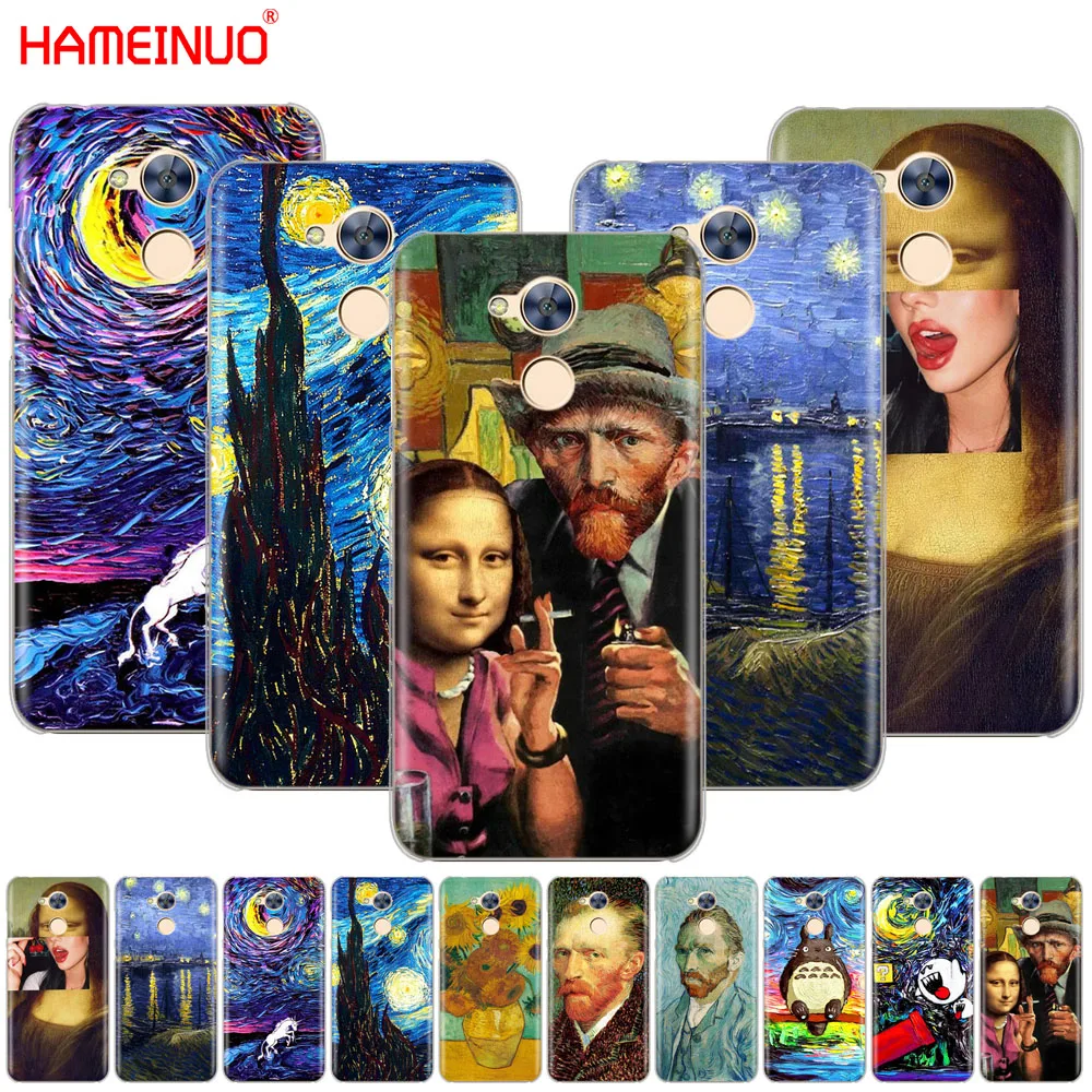 

HAMEINUO Van Gogh Starry Night Cover phone Case for Huawei Honor 10 V10 4A 5A 6A 7A 6C 6X 7X 8 9 LITE