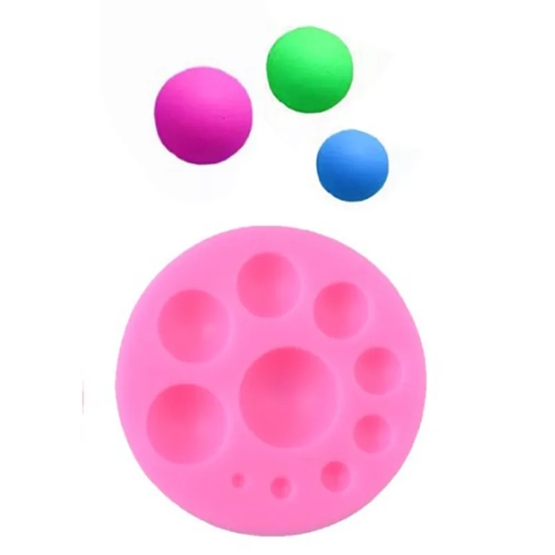 

TTLIFE Sugarcraft Circle Silicone Mold Ball Shape Fondant Cake Pastry Decorating DIY Tools Chocolate Soap Kitchen Baking Mould