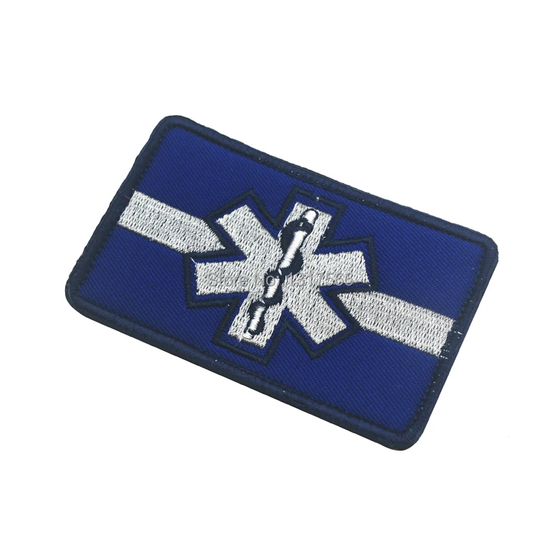 EMT белая линия звезда жизни вышивка патч вышитые патчи Военная Тактическая
