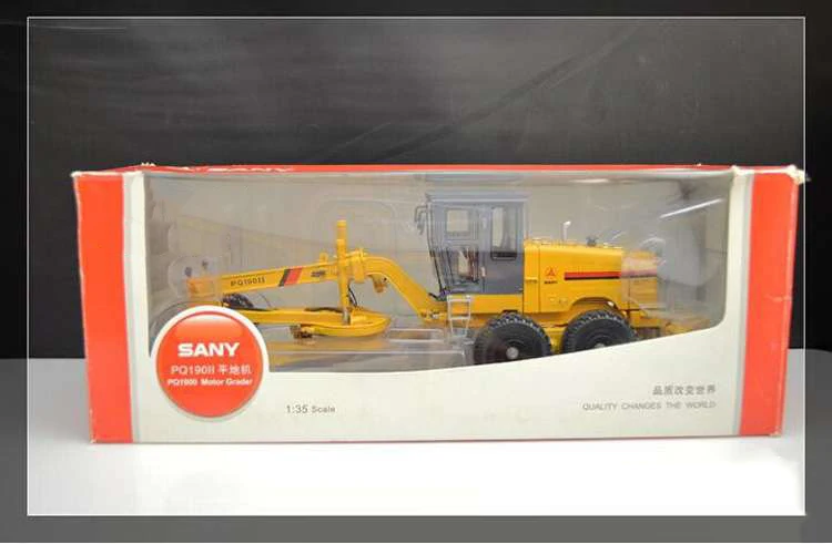 Сплав модель 1:35 масштаб SANY PQ190II автогрейдер инженерное оборудование транспортные средства литья под давлением игрушечная модель для коллекции украшения