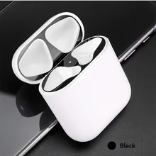 Защитная крышка пылезащитный патч Bluetooth беспроводная гарнитура металлическая фурнитура Внутренняя крышка для предотвращения пыли наклейки на кнопки цвета «металлик» для Airpods