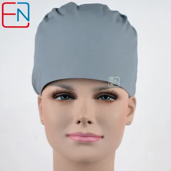 

Hennar surgical caps for doctors and nurses caps,T/C scrub caps in light grey