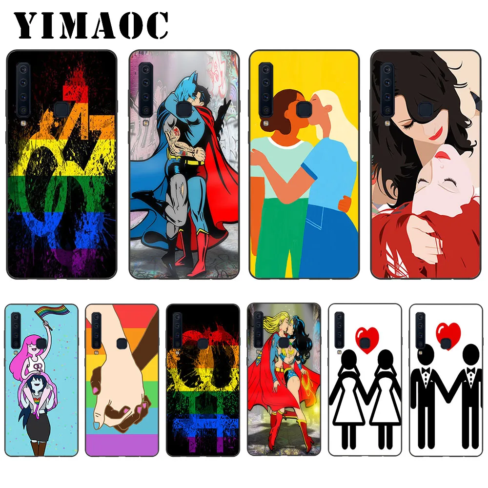 

YIMAOC Gay Lesbian Pride Art Soft Case for Samsung Galaxy A3 A5 A6 A7 A8 A9 Plus Note 8 9 A10 A30 A40 A50 A70