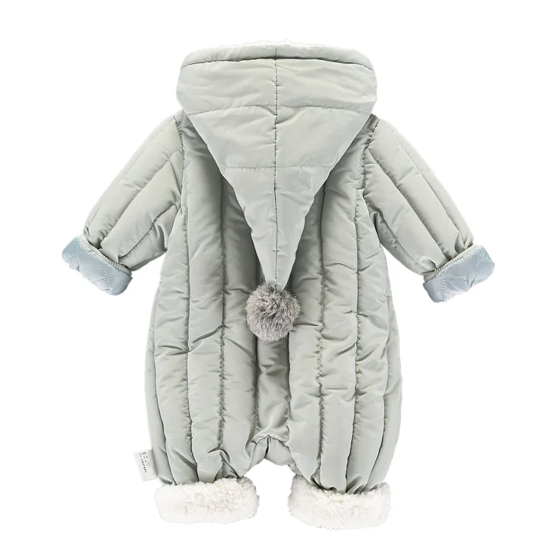 Зимняя одежда для новорожденных девочек Комбинезон комбинезон для малыша комбинезоны толстые теплые детские ползунки Одежда для новорожденных