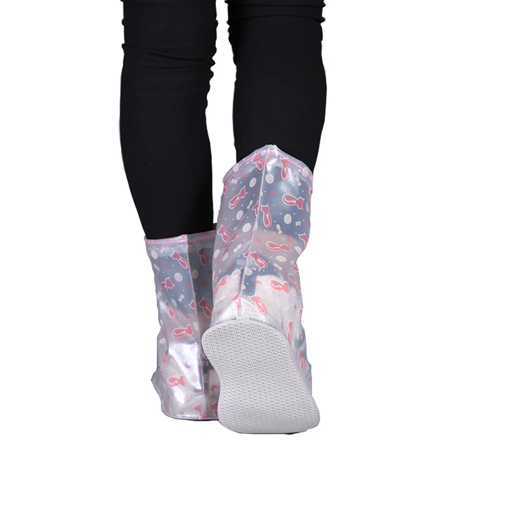 2.Drop Shipping Anti-Slip Waterproof Thickened Men Women Reusable Shoes Covers Rain Protective Cover For Shoes Worldwide Sale Hot