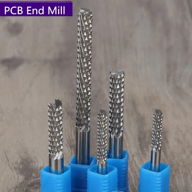 2 PCS,Free shipping PCB End Mill,CNC machine PCB Corn milling Cutter