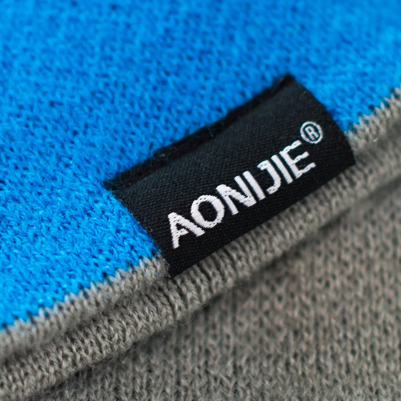 Aonijie Winter Knitted Hats Windproof Thick Cap Unisex Warm Snowboarding Caps For Trail Running Outdoor Sports Camping Hiking