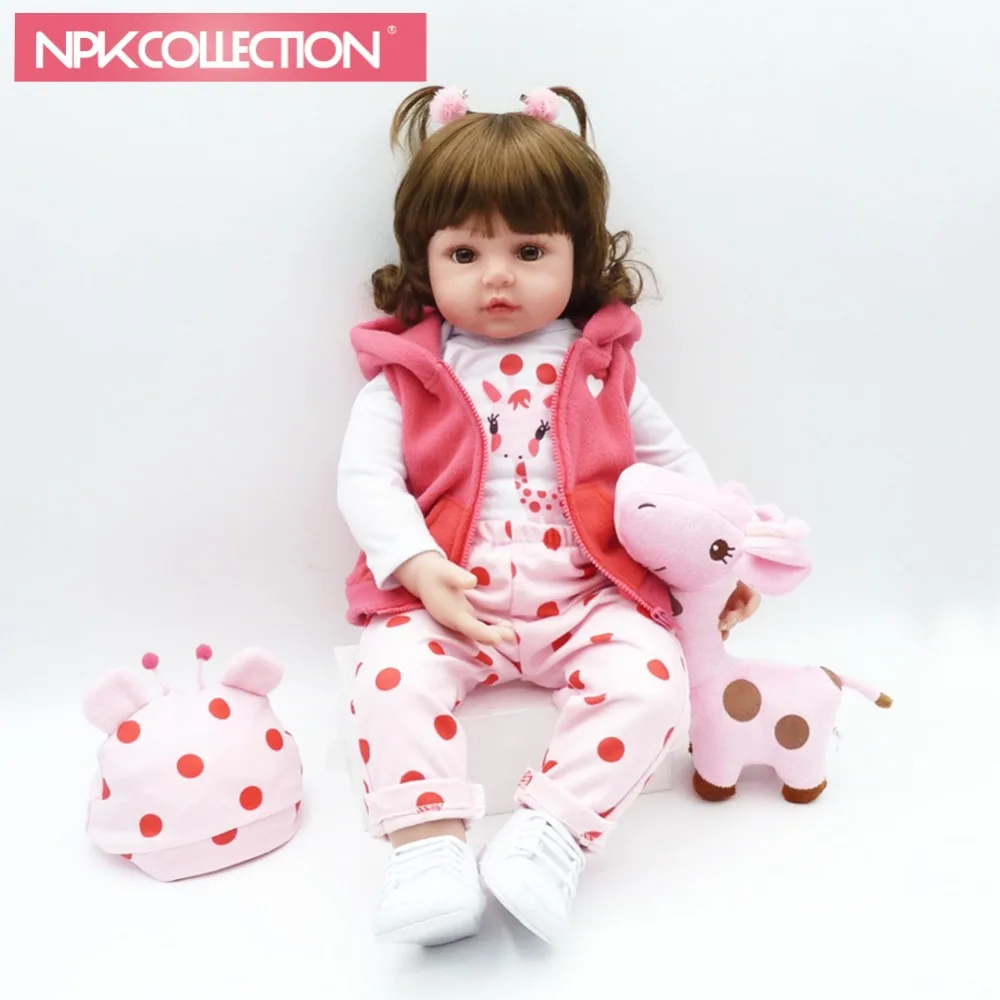

NPKCOLLECTION 58 cm bebe reborn dolls with soft silicone girl body newborn baby toys for girl cheaper price newborn dolls toys