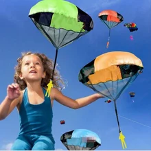 2 шт. мини дети парашютом хватать руками парашют игрушка играть на открытом воздухе игры Дети образовательный парашют с фигурой солдат ребенок