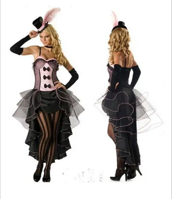 

free shipping Flapper Dress Costume Sexy Burlesque Showgirl Fancy Dress Costume pink purple red 3XL Halloween Costume For WOMen
